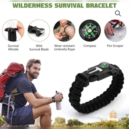 Набор для выживания 18 в 1 для кемпинга SOS